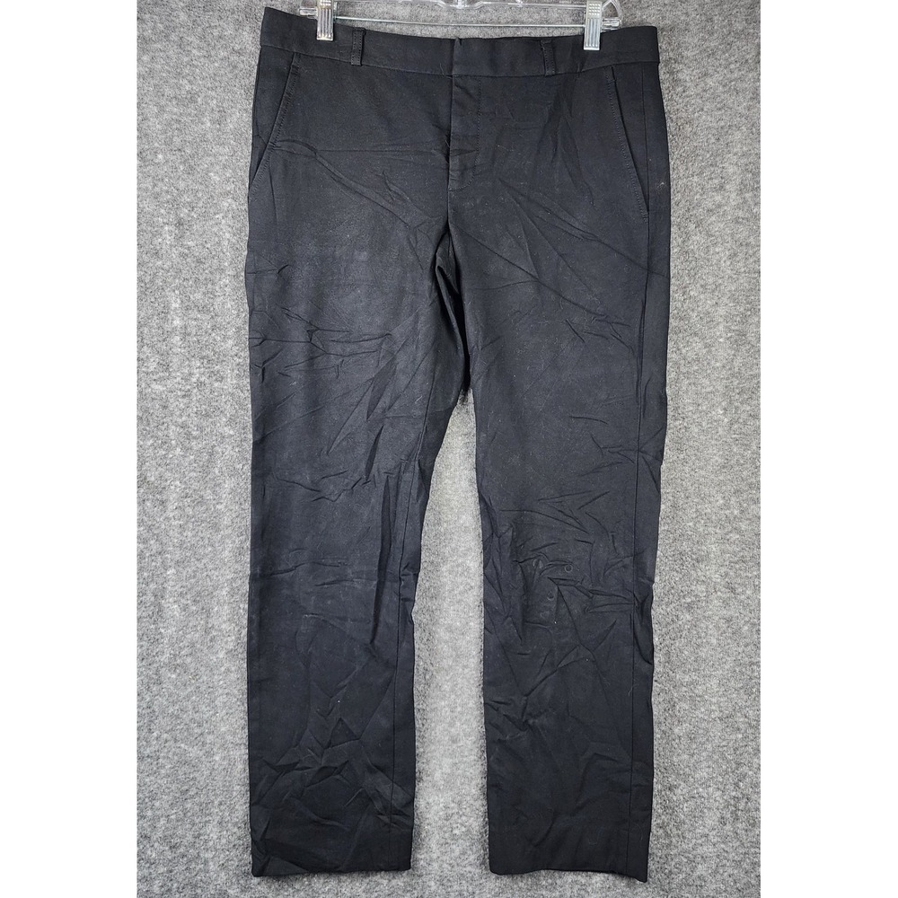 Banana Republic Pants Womens 10 Ryan Black Slim Straight Stretch EUC